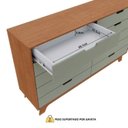 Ver imagem 6 de Cômoda para Quarto Infantil 10 Gavetas 100% MDF Alice Yescasa Marrom/Verti/Castanho