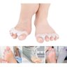 Par Transparente Silicone Separador Protetor Dedos Pés - 6