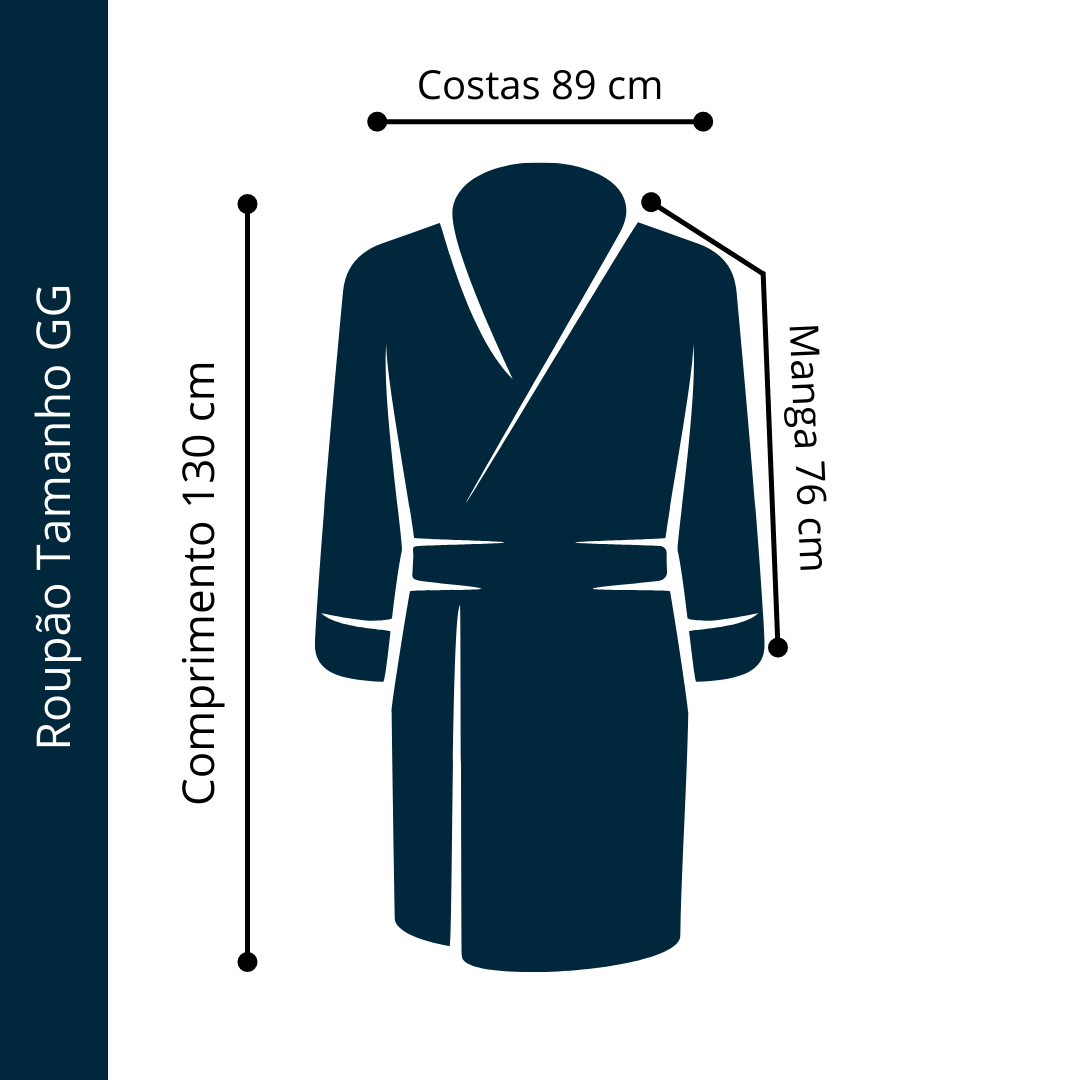 Roupão Masculino em Manta Microfibra Zono Enxovais Vermelho - G - 9