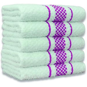 Kit 5 Pano de Prato Super Luxo Atoalhado Premium Gourmet Beka - Roxo