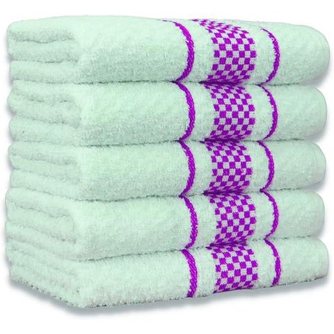 Kit 5 Pano de Prato Super Luxo Atoalhado Premium Gourmet Beka - Roxo