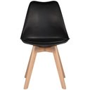 Ver imagem 4 de Kit 8 Cadeiras Eames Wood Leda Design Preta