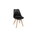 Ver imagem 5 de Kit 8 Cadeiras Eames Wood Leda Design Preta