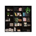 Ver imagem 2 de Estante para Livros Multy 12 Prateleiras Preto - Pnr Móveis