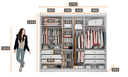 Ver imagem 4 de Guarda Roupa Casal MDF 6PORTAS 6GAVETAS Reno Branco