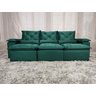 Sofá Retrátil e Reclinável 2,70m em Tecido Veludão C/pillow Nos Braços Athenas:verde/270cm - 10