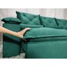 Sofá Retrátil e Reclinável 2,70m em Tecido Veludão C/pillow Nos Braços Athenas:verde/270cm - 11