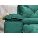 Ver imagem 2 de Sofá Retrátil e Reclinável 2,70m em Tecido Veludão C/pillow Nos Braços Athenas:verde/270cm