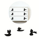 Ver imagem 1 de Puxador de Gaveta/móveis Decorativo Infantil o Pequeno Príncipe, Kit com 2 Peças:preto