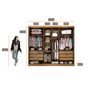 Ver imagem 4 de Guarda Roupa Casal MDF 6portas 6gavetas Reno