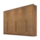 Ver imagem 2 de Guarda Roupa Casal MDF 6PORTAS 6GAVETAS Reno Marrom/Cumaru