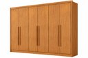 Ver imagem 3 de Guarda Roupa Casal MDF 6 Portas 6 Gavetas Reno Marrom/Cinamomo