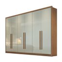 Ver imagem 2 de Guarda Roupa Casal MDF 6PORTAS 6GAVETAS Reno Marrom/Cumaru/Fendi