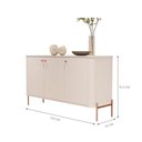 Ver imagem 4 de Conjunto Buffet e Cristaleira Lirio Off White Bronze