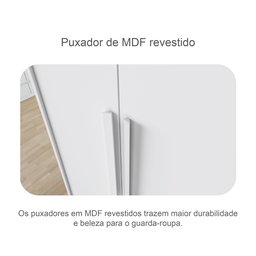 Guarda Roupa Casal MDF 6 Portas 6 Gavetas com Espelho Reno - 9