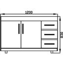 Ver imagem 2 de Fogão Pia 4 Bocas Acendimento Automático + Gabinete