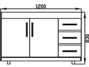 Ver imagem 2 de Fogão Pia 4 Bocas Acendimento Automático + Gabinete