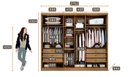 Ver imagem 4 de Guarda Roupa 6 Portas 6 Gavetas com Espelho Reno Marrom/Cumaru