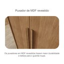 Ver mais imagens de Guarda Roupa 6 Portas 6 Gavetas com Espelho Reno Marrom/Cumaru/Fendi