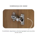 Ver imagem 7 de Guarda Roupa 6 Portas 6 Gavetas com Espelho Reno Marrom/Cumaru/Fendi
