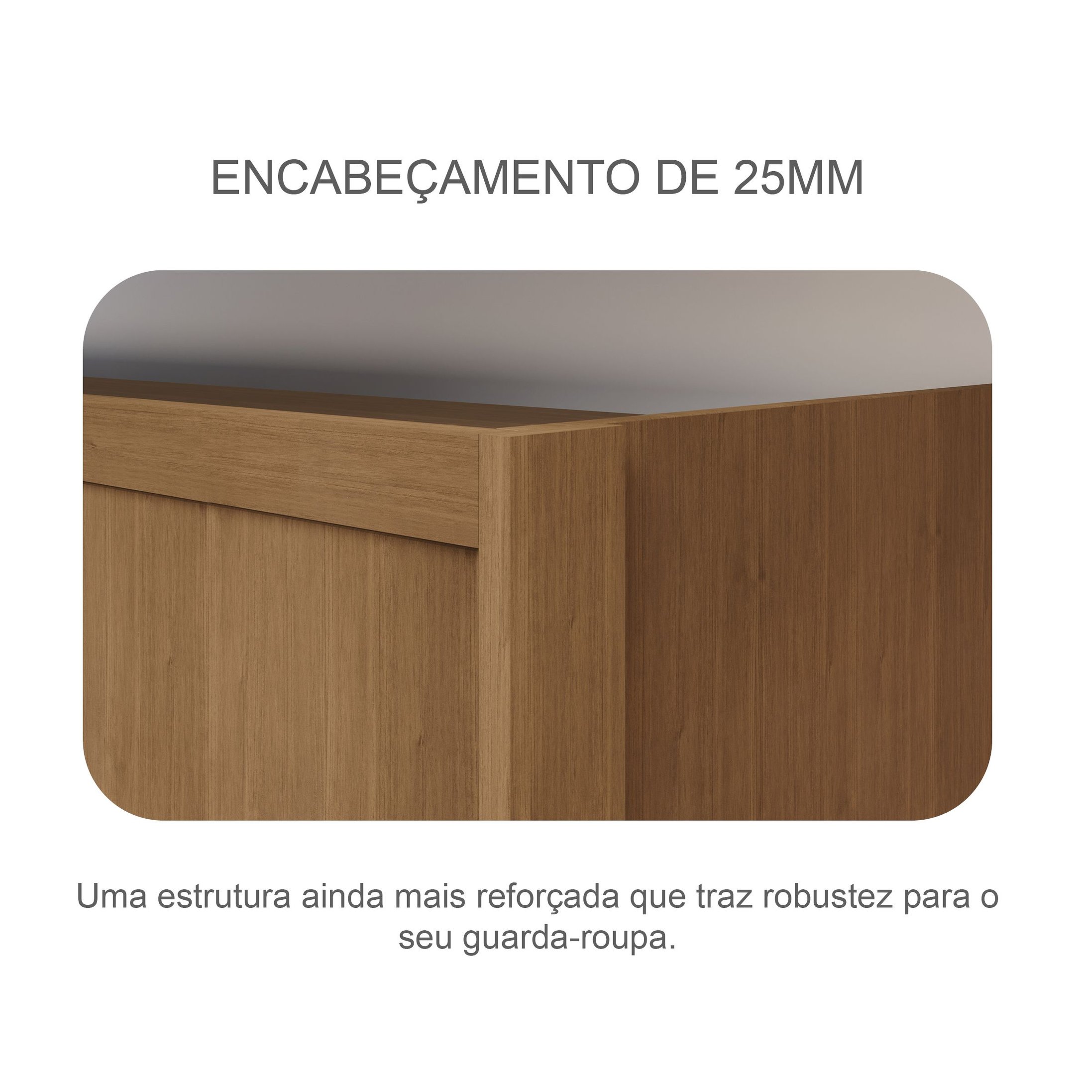 Guarda Roupa 6 Portas 6 Gavetas com Espelho Reno  - 9