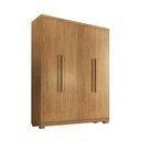 Ver imagem 3 de Guarda Roupa Solteiro 4 Portas 3 Gavetas com Pés Amsterdã