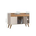 Ver imagem 3 de Buffet Demadero com 2 Portas- Off White/natural 