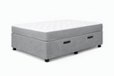 Ver imagem 3 de Kit Cama Box Baú Solteiro 88x188 cm + Colchão D33 Solteiro 20 cm Cinza Suede