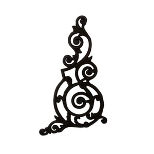 Grade Ferro Fundido Arabesco Portão Varanda Sacada 51x80cm