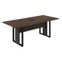Ver imagem 2 de Mesa Reunião Industrial 200 cm X 90 cm para 8 Pessoas com 1 Caixa de Tomadas F5 Office Cor:Málaga