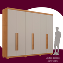 Ver imagem 5 de Guarda Roupa Casal Divino 6 Portas 4 Gavetas com Pés
