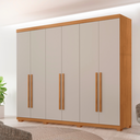 Ver imagem 1 de Guarda Roupa Casal Divino 6 Portas 4 Gavetas com Pés