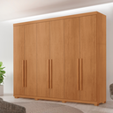 Ver imagem 1 de Guarda Roupa Casal Divino 6 Portas 4 Gavetas com Pés