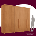 Ver imagem 4 de Guarda Roupa Casal Divino 6 Portas 4 Gavetas com Pés