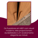 Ver mais imagens de Guarda Roupa Casal Divino 6 Portas 4 Gavetas com Pés Marrom/Imbuia