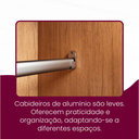 Ver imagem 6 de Guarda Roupa Casal Divino 6 Portas 4 Gavetas com Pés Marrom/Imbuia