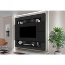 Ver imagem 1 de Painel para Tv 75" com Nicho e Prateleira 217 Preto Luapa