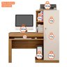 Mesa para Computador com Armário 1 Porta 1 Gaveta Office Valdemóveis Cinamomo/off White - 4