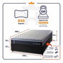 Ver imagem 2 de Cama Box Baú Casal 138x188 Dakota Espuma D33 King House