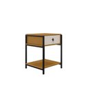 Ver imagem 2 de Mesa de Cabeceira 1 Gaveta 61cm x 48cm Sevilha Marrom
