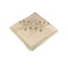 Toalha Chá Linho Bordado com Gripper 90x90c 84661 Bekasa - 1