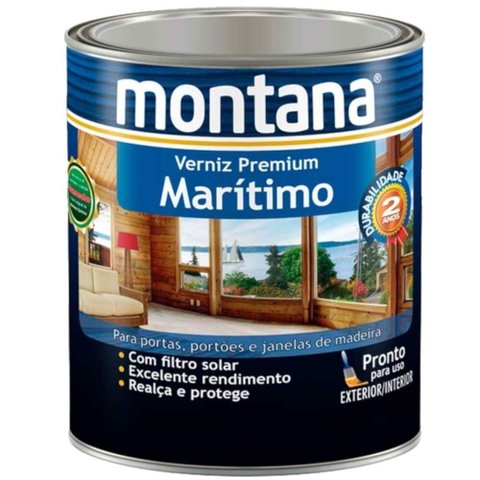 Verniz Premium Marítimo 900ml Fosco - 33b270521 - Montana Verniz Maritimo Premium 0,9l Fosco Monta