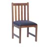 Cadeira de Jantar Madeira Maciça Alice com Estofado Courino - 1
