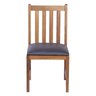 Cadeira de Jantar Madeira Maciça Alice com Estofado Courino - 3