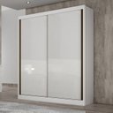 Ver imagem 1 de Guarda Roupa Solteiro em MDF 2 Portas 3 Gavetas Ávila Branco