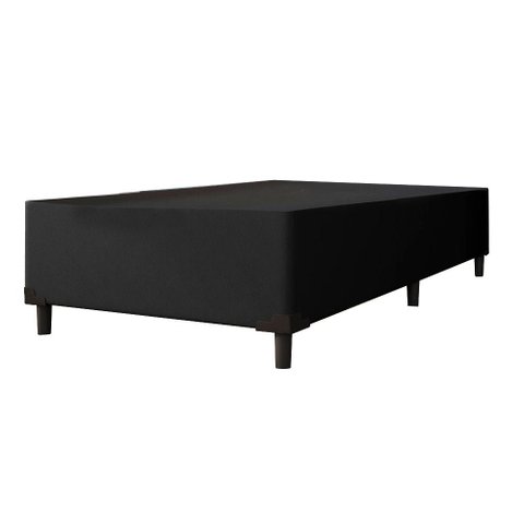 Cama Box Solteiro 0,88m Com 38cm De Altura Prince Preto