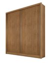 Ver imagem 3 de Guarda Roupa Solteiro MDF 2 Portas 3 Gavetas Ávila Marrom/Cumaru