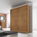 Ver imagem 1 de Guarda Roupa Solteiro MDF 2 Portas 3 Gavetas Ávila Marrom/Cumaru