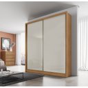 Ver imagem 1 de Guarda Roupa Solteiro MDF 2 Portas 3 Gavetas Ávila Marrom/Cumaru Fendi