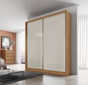 Ver imagem 6 de Guarda Roupa Solteiro MDF 2 Portas 3 Gavetas Ávila Marrom/Cumaru Fendi